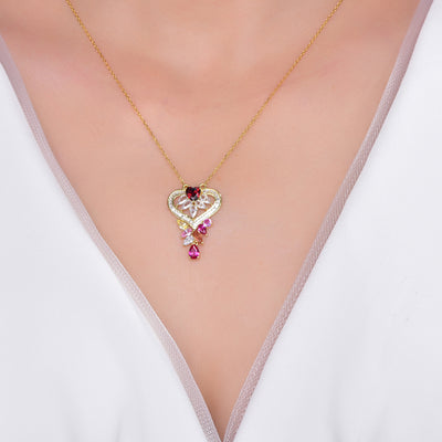 You Make My Heart Full Heart Sterling Silver Necklace