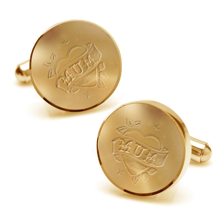 Warm Hearted For Mom Cufflinks Love Gift for Woman