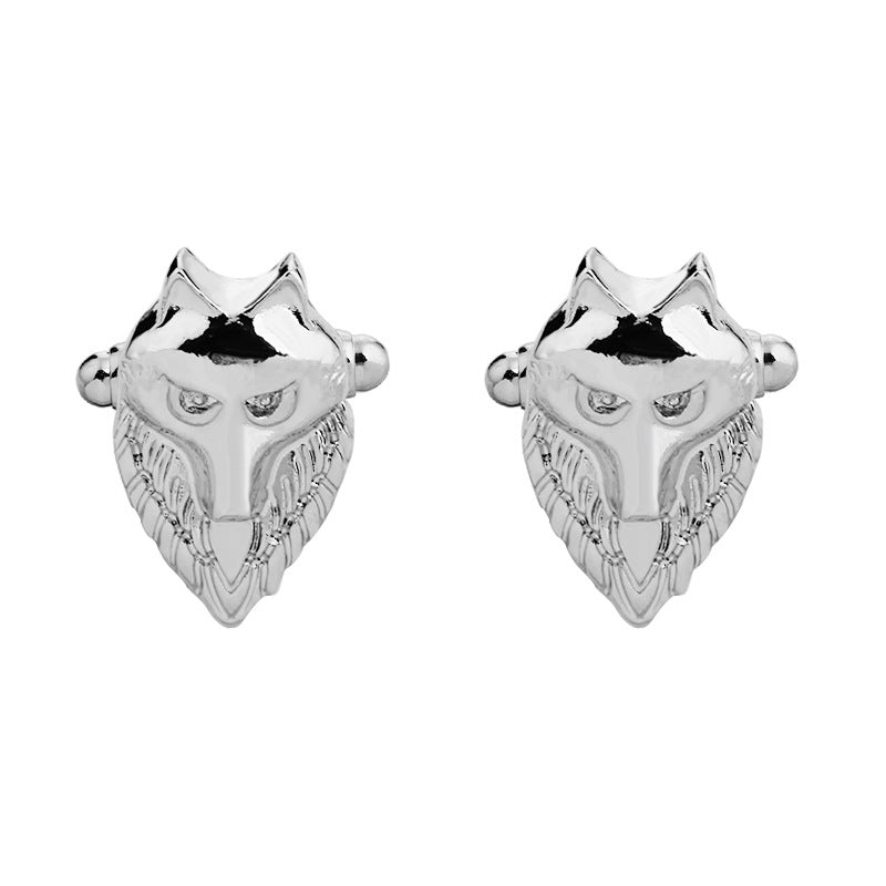 Wolf Cufflinks Shirt Accessories for Men