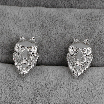 Wolf Cufflinks Shirt Accessories for Men