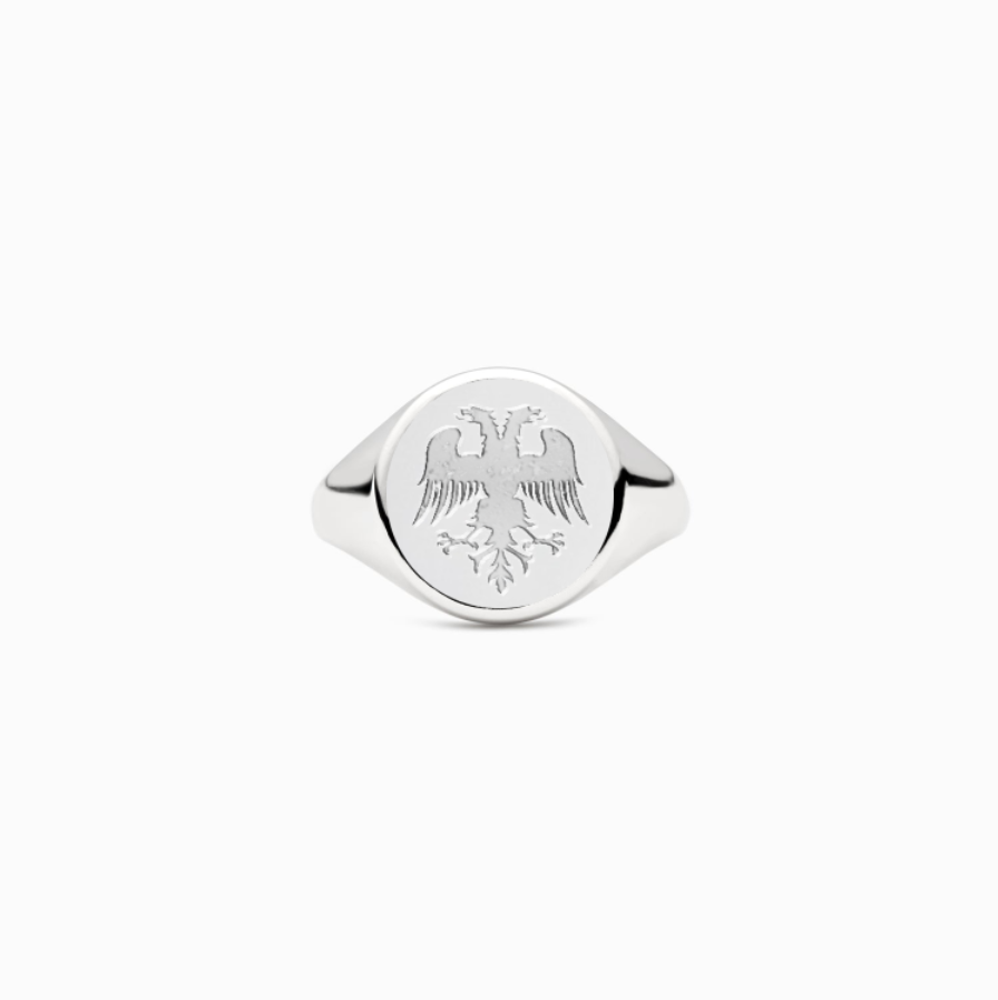 Sterling Silver Double Headed Eagle Ring