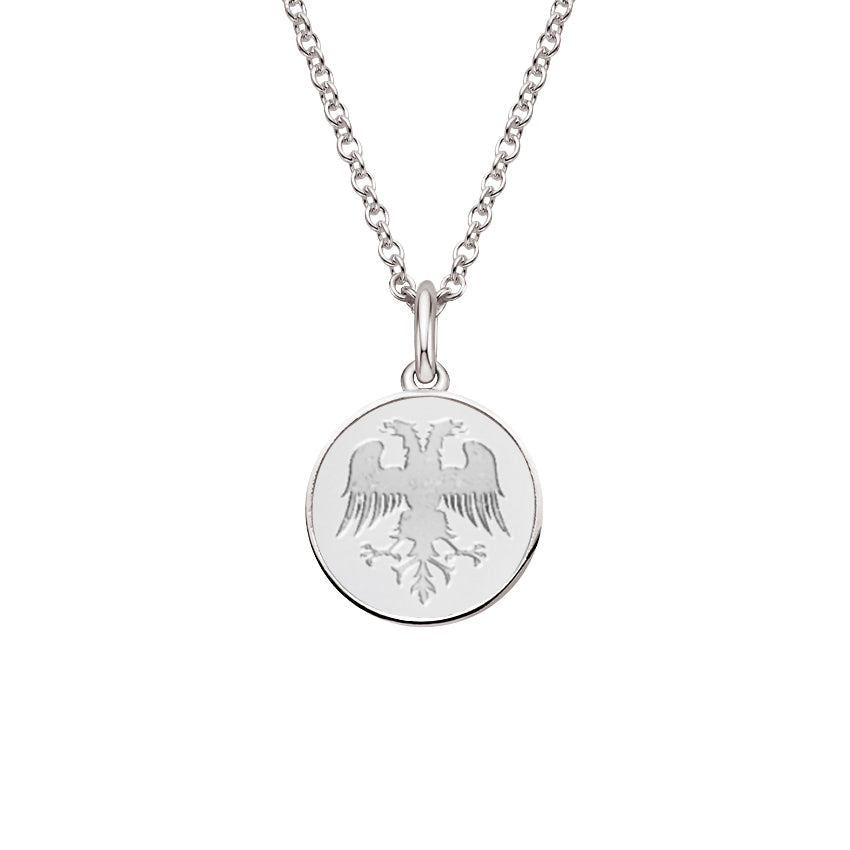 Sterling Silver Double Headed Eagle Necklace