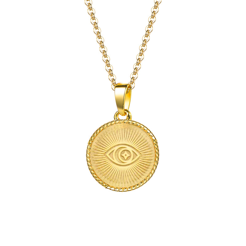 Gold Filled Evil Eye Necklace