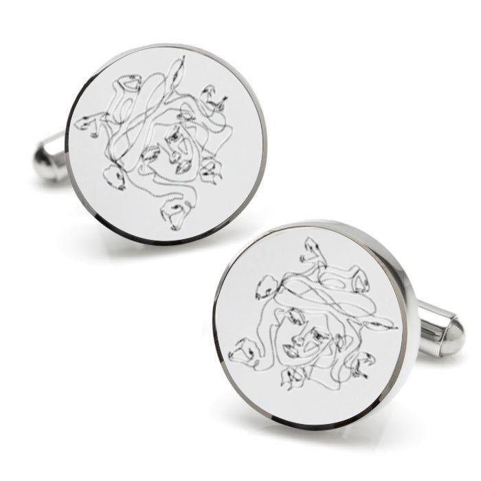 Medusa Eyes Medusa Head cufflinks