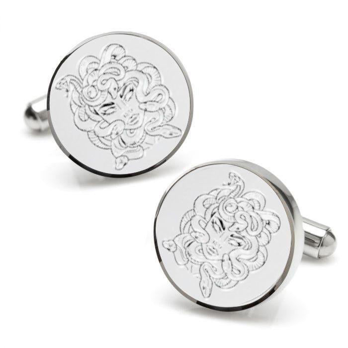 Ruthless Medusa Head Cufflinks Women Shirt Accessories