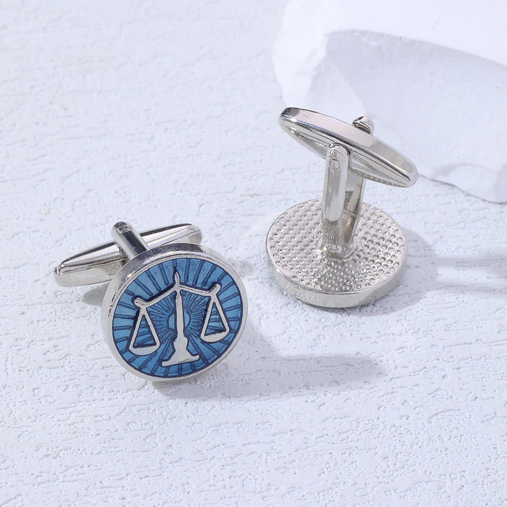 Stylish Exquisite Libra Scales Cufflinks