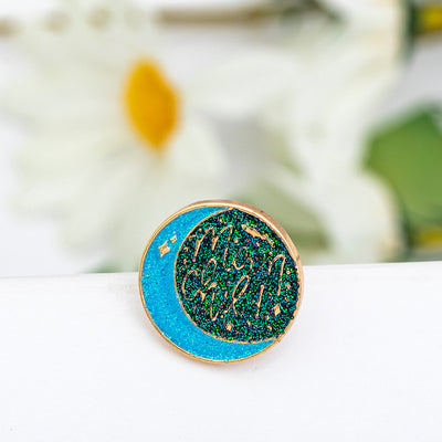 Magic Night Sky Moon and Stars Brooches Collar Pin