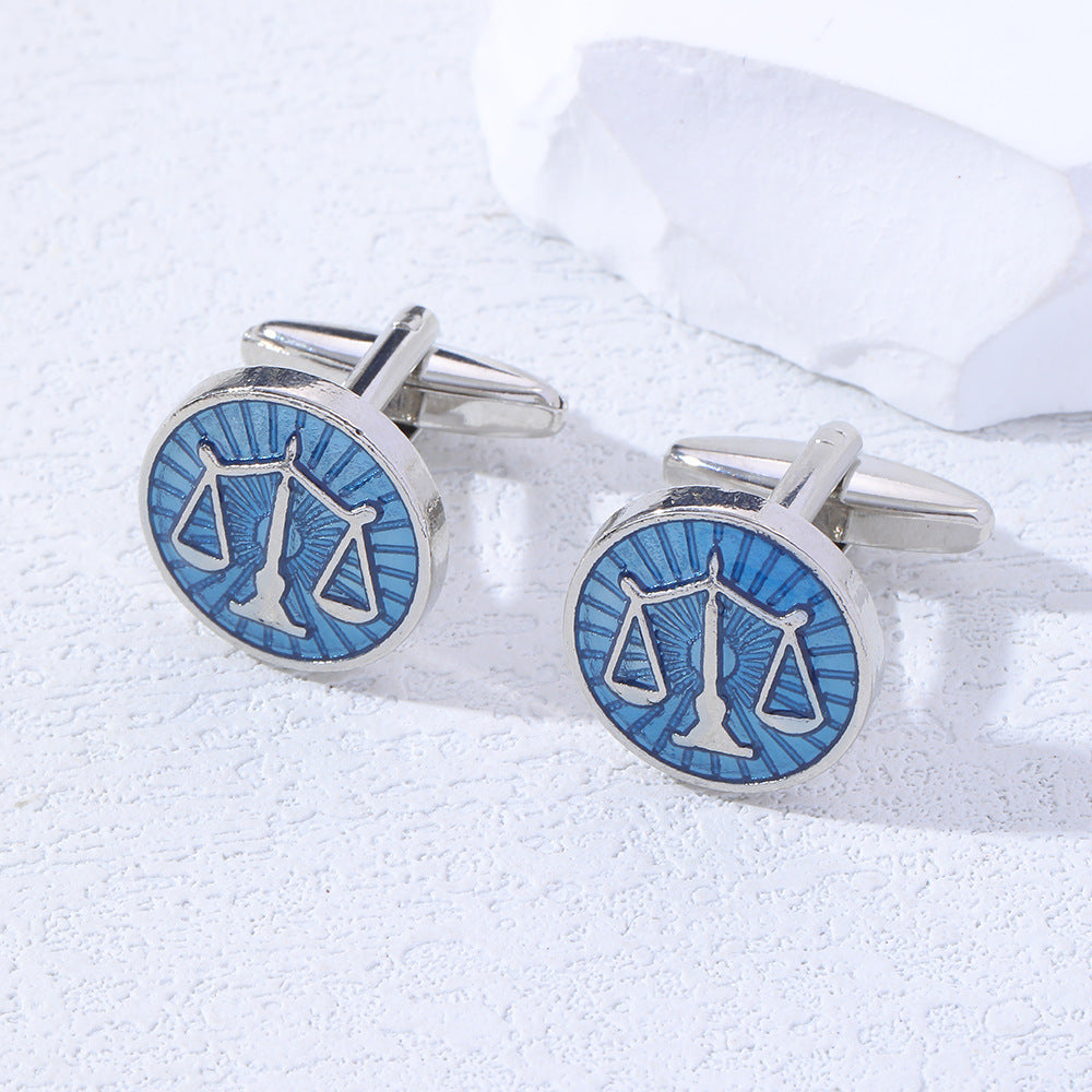 Stylish Exquisite Libra Scales Cufflinks