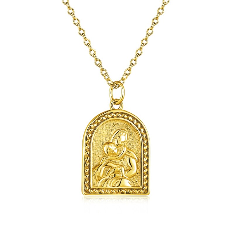 Our Lady of Perpetual Help Necklace Virgin Mary Necklace