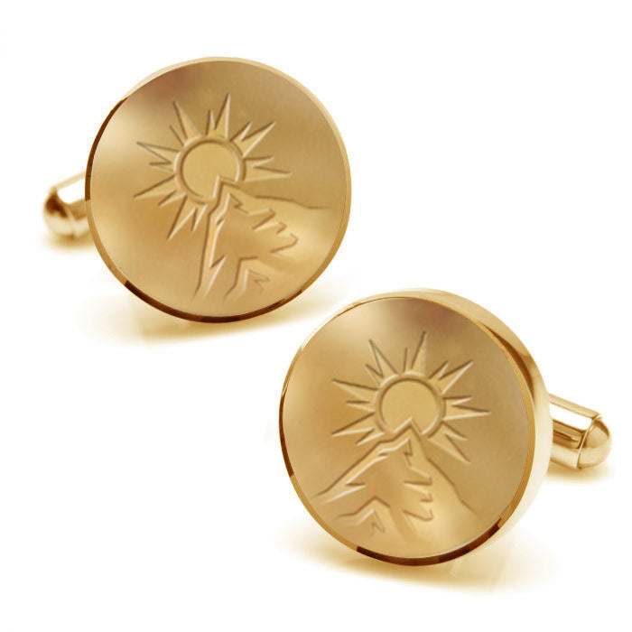 Sun Rising Over Mountain Cufflinks