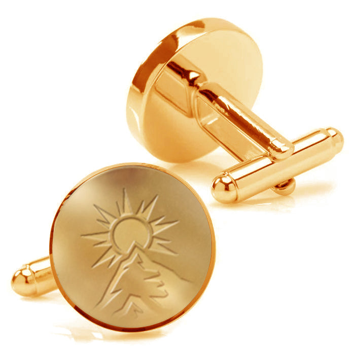 Sun Rising Over Mountain Cufflinks