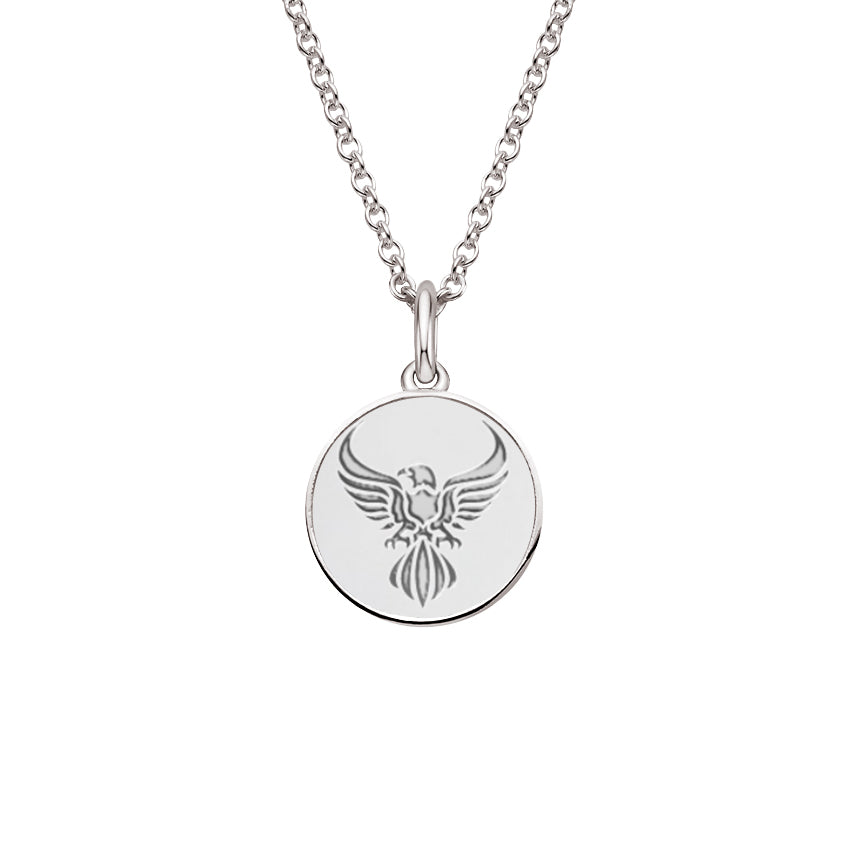 Sterling Silver Eagle Flying Necklace