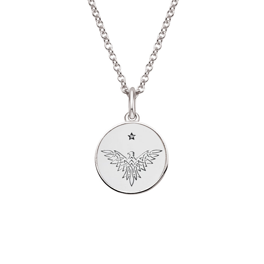 Sterling Silver Liberty Eagle Necklace