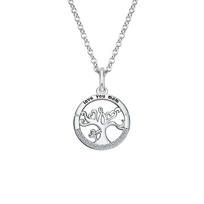 Love You Mom Tree of Life Necklace Interconnectedness Necklace