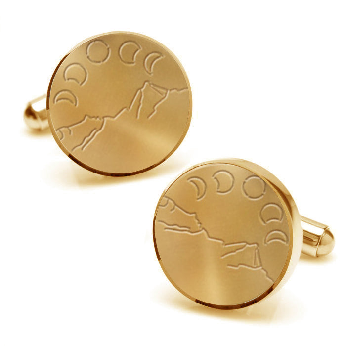 Mystique Moon on Mountain Cufflinks