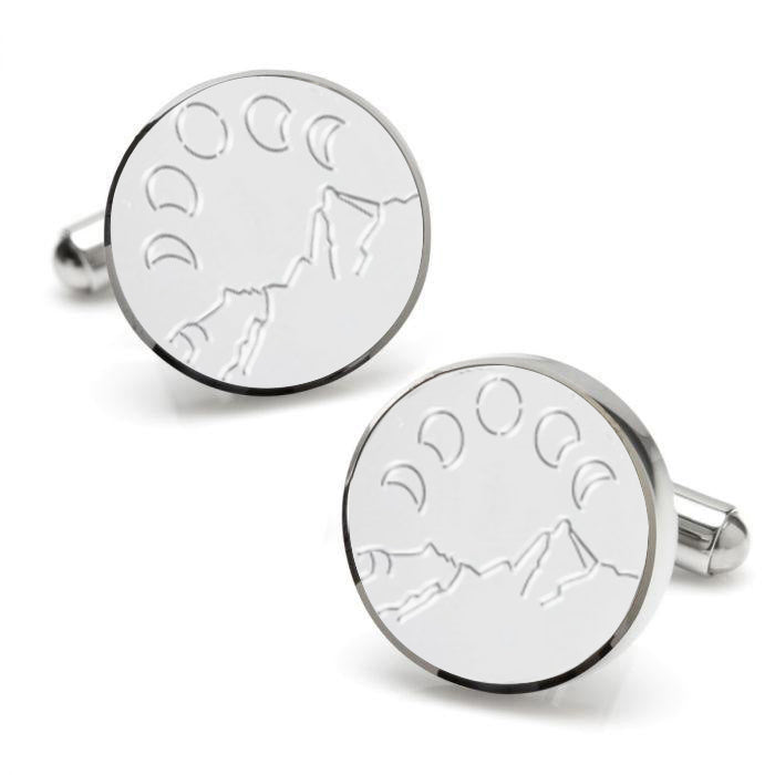 Mystique Moon on Mountain Cufflinks