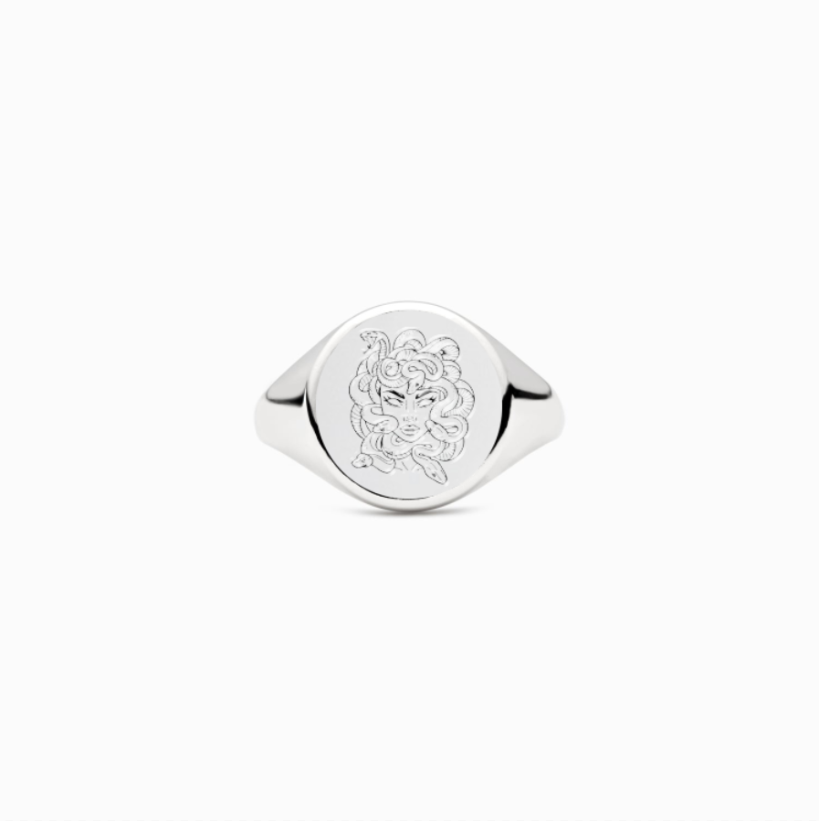 Ruthless Medusa Head Ring Medusa Signet Ring