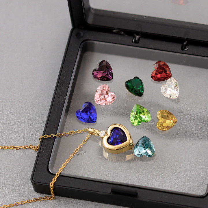 Interchangeable Cubic Zirconia Pendant Necklace