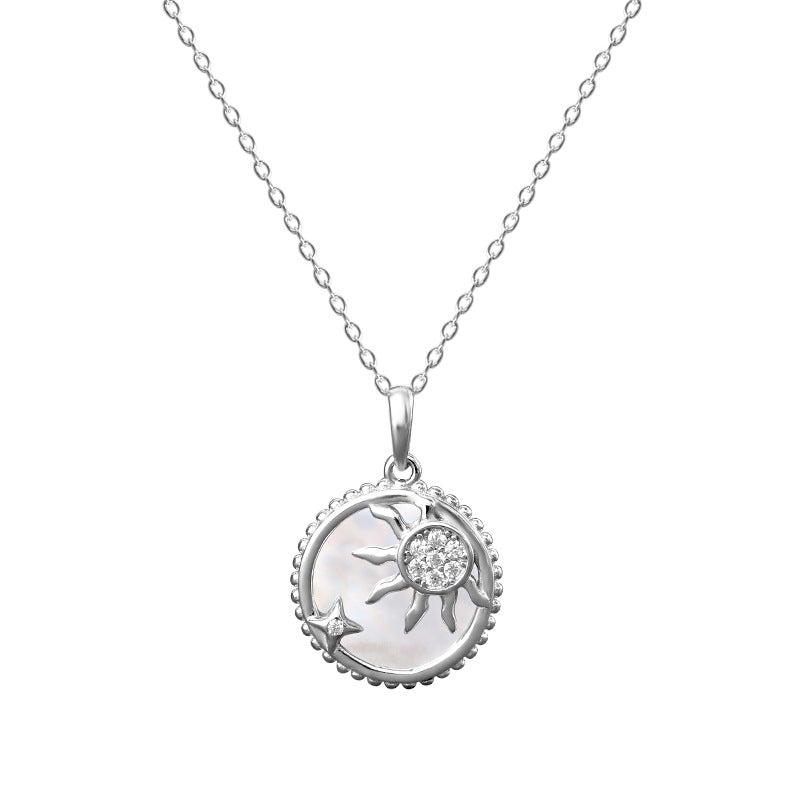 925 Sterling Silver Sun Necklace for Women Personalized Style Fashion GLAMOUR CHICCASTLE