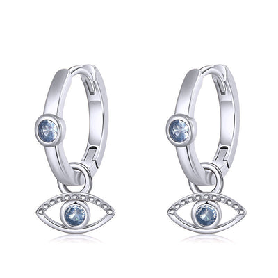 Evil Eye Earrings 14k Gold For Women 925 Sterling Silver GLAMOUR CHICCASTLE