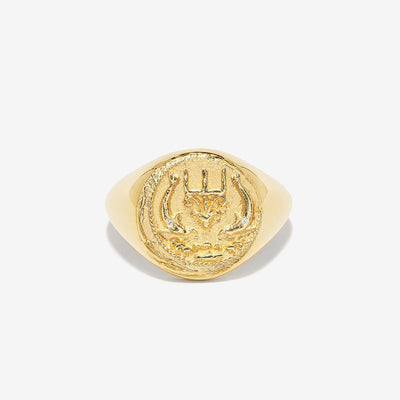 God of Sea Signet Ring