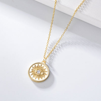 Gold Plated Sterling Silver Evil Eye Erendipity Necklace GLAMOUR CHICCASTLE