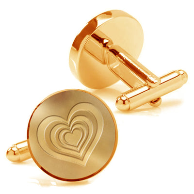 Stainless Steel Infinite Heart Cufflinks