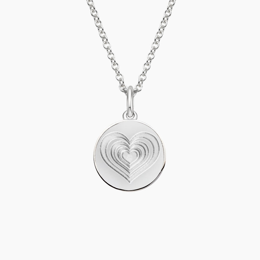 Sterling Silver Infinite Heart Necklace Love Gift