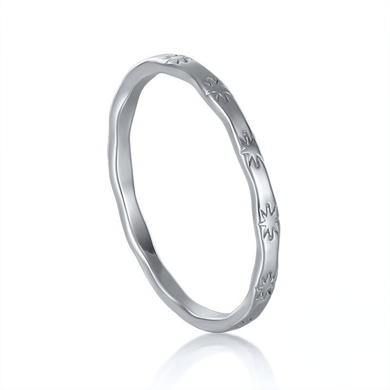 Minimalist Sun Ring S925 Sterling Silver Ins Sun Ring High Quality GLAMOUR CHICCASTLE