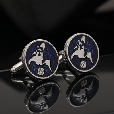 World Map Stainless Steel Cufflinks