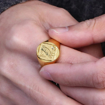 Owl Signet Ring