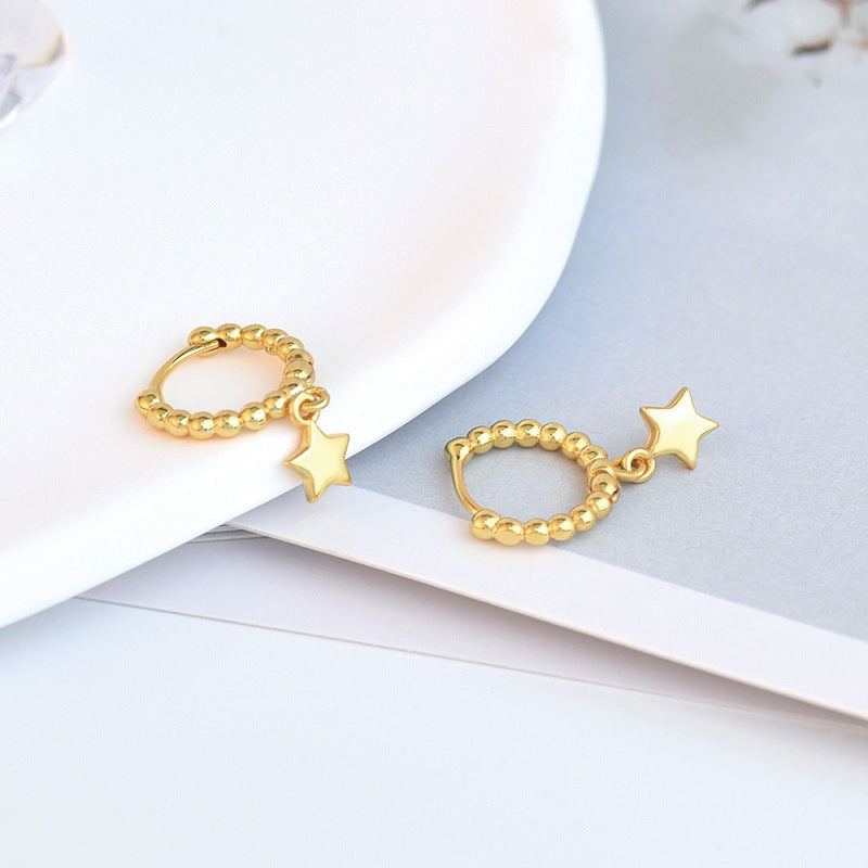 Protective Symbol High Quality Star Earrings 925 Sterling Silver GLAMOUR CHICCASTLE