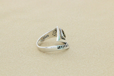 Radiant Sun Ray Ring S925 Sterling Silver Ins Unisex Ring GLAMOUR CHICCASTLE