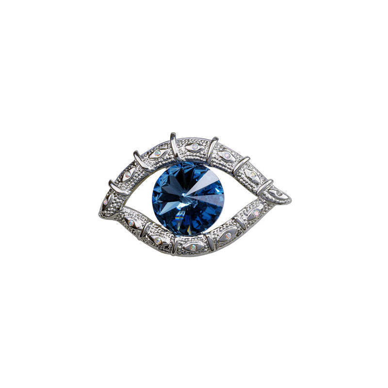 Sparkling Rhinestones Evil Eye Brooch Evil Eye Pin For Men Women GLAMOUR CHICCASTLE