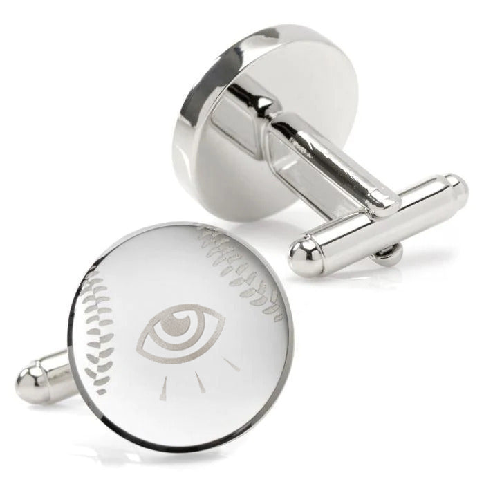 Stainless Steel Round Infinity Evil Eye Cufflinks GLAMOUR CHICCASTLE