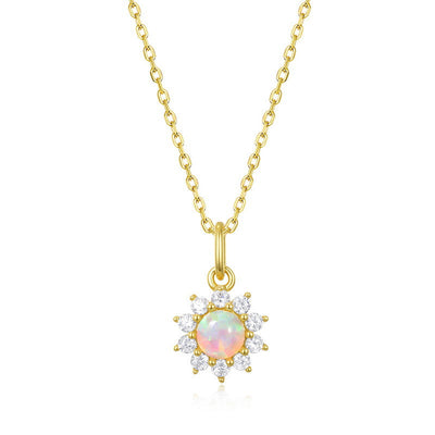 Stand Out with a Sun-themed Necklace in Gold 925 Sterling Silver GLAMOUR CHICCASTLE