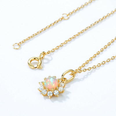 Stand Out with a Sun-themed Necklace in Gold 925 Sterling Silver GLAMOUR CHICCASTLE