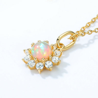 Stand Out with a Sun-themed Necklace in Gold 925 Sterling Silver GLAMOUR CHICCASTLE