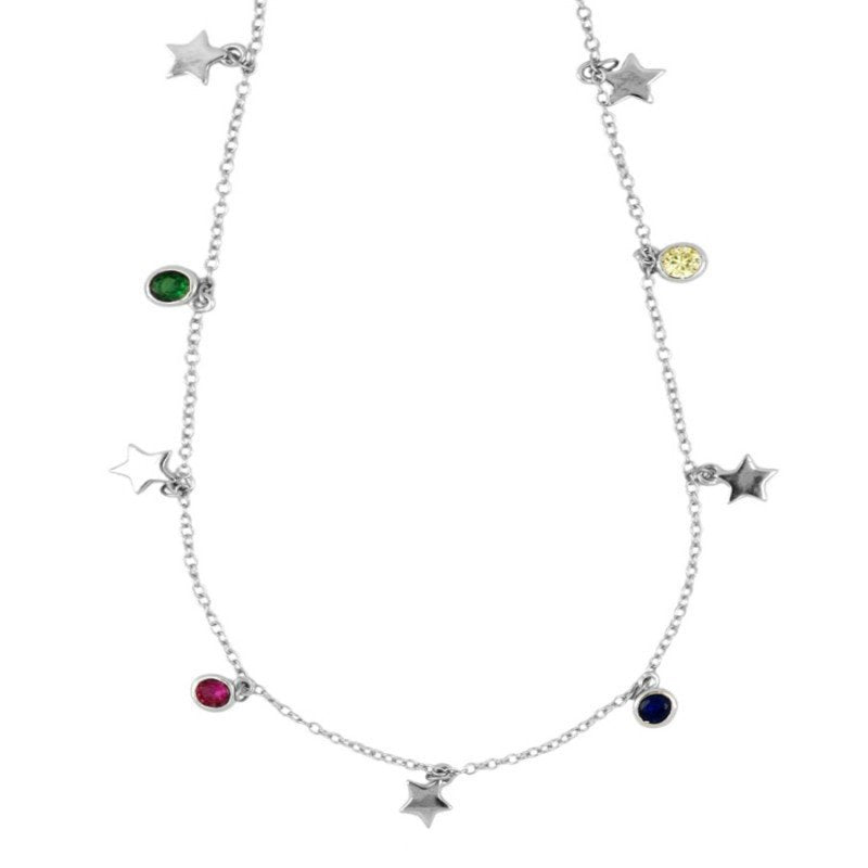 Star Necklaces For Women Trendy Wife Gift 925 Sterling Silver Shimmering Necklace GLAMOUR CHICCASTLE