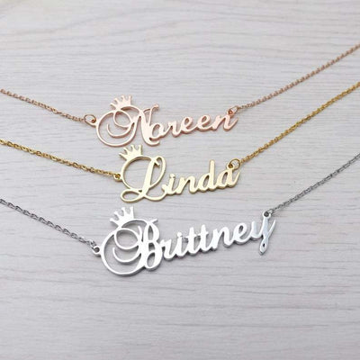 Sterling Silver Personalized Text Custom Necklace Name Necklace GLAMOUR CHICCASTLE