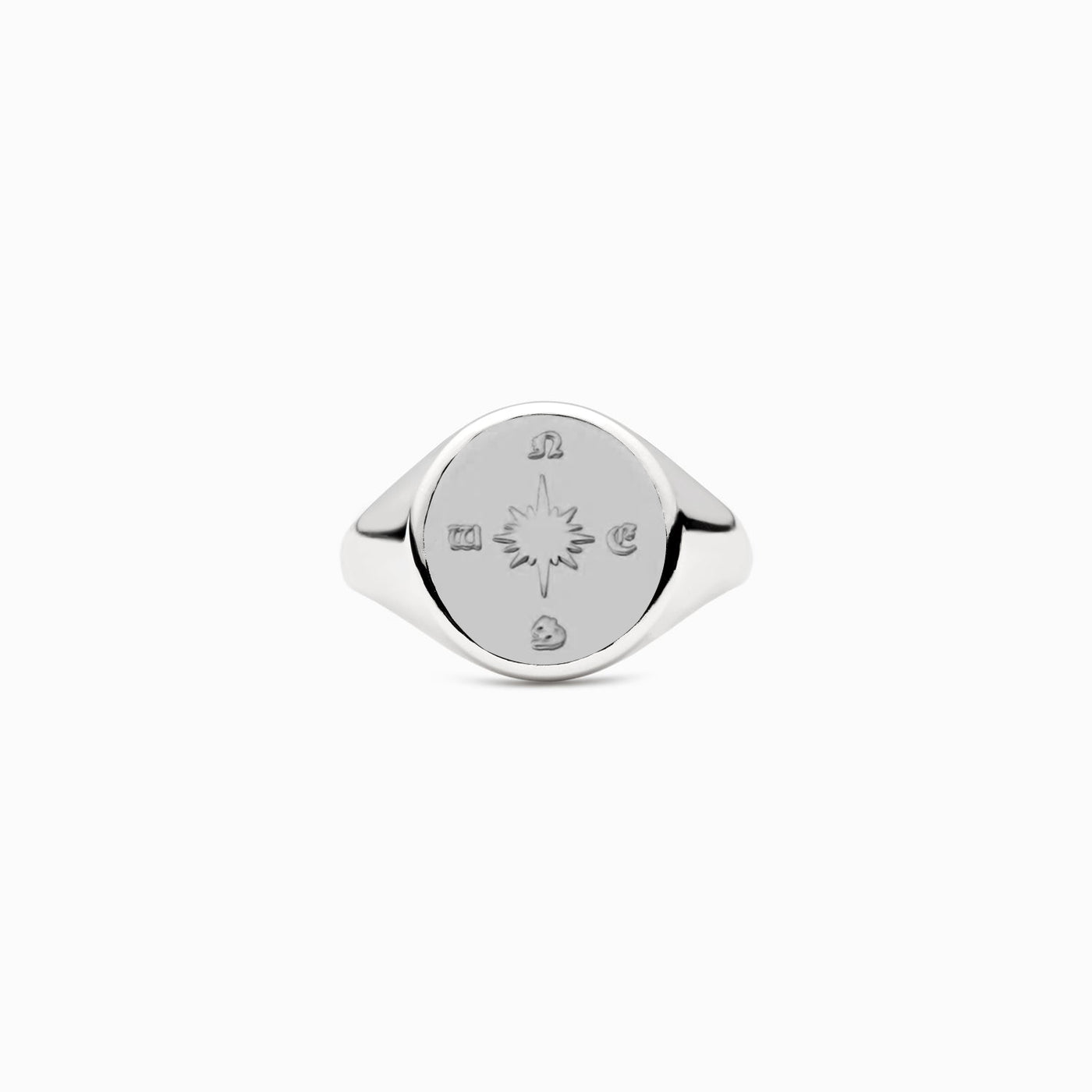  Follow Your Heart Signet Ring silver