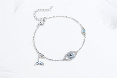 Ward off Evil with the Stunning Evil Eye Zircon Silver Bracelet GLAMOUR CHICCASTLE