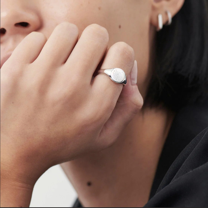 Sterling Silver All For Love Heart Spider Web Ring