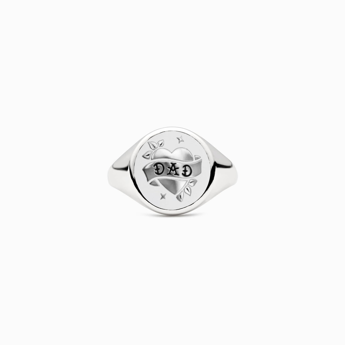 Warm Hearted For Dad Signet Ring Gift for Father